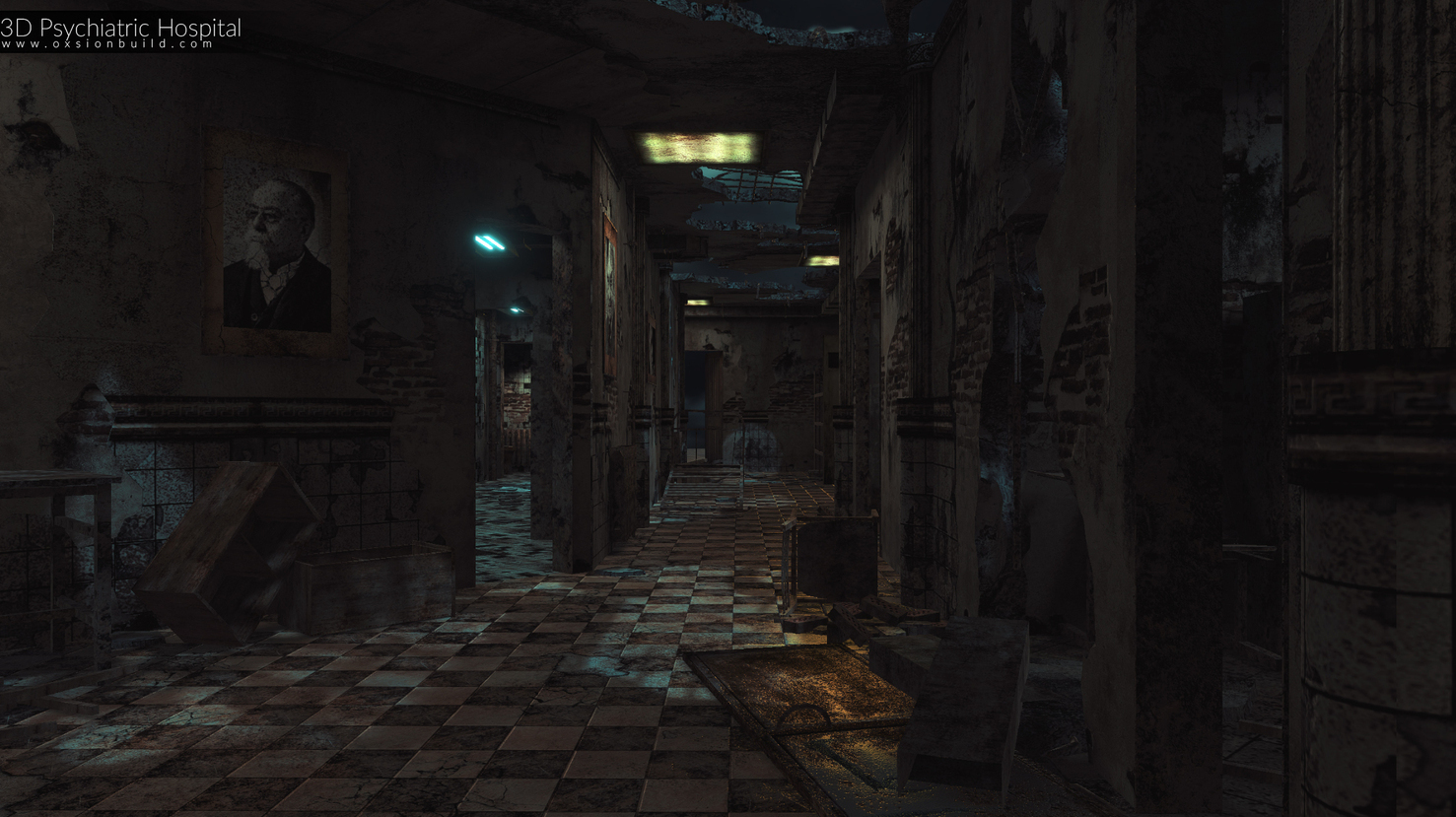 3D Psychiatric Hospital, Unity, Unity Asset Store, Game assets, Game resources for Unity