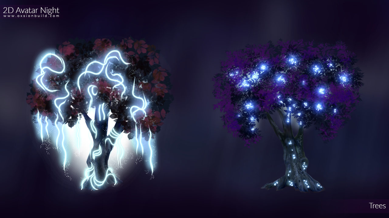 2D Avatar Night, Unity, Unity Asset Store, Game assets, Game resources for Unity