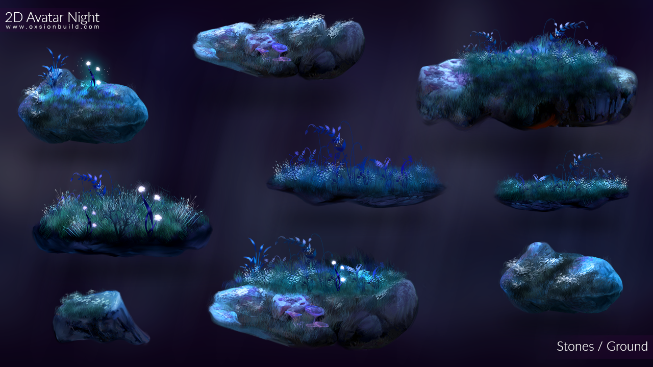 2D Avatar Night, Unity, Unity Asset Store, Game assets, Game resources for Unity