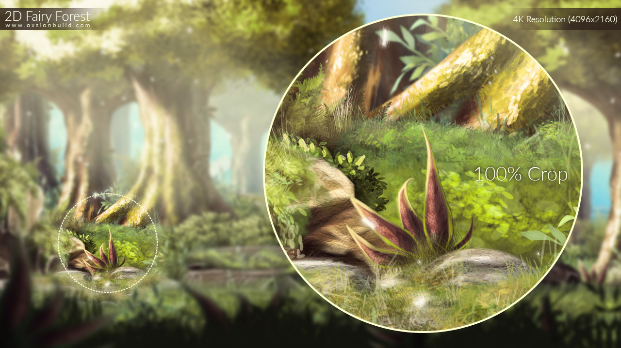 2D Fairy Forest, Unity, Unity Asset Store, Game assets, Game resources for Unity
