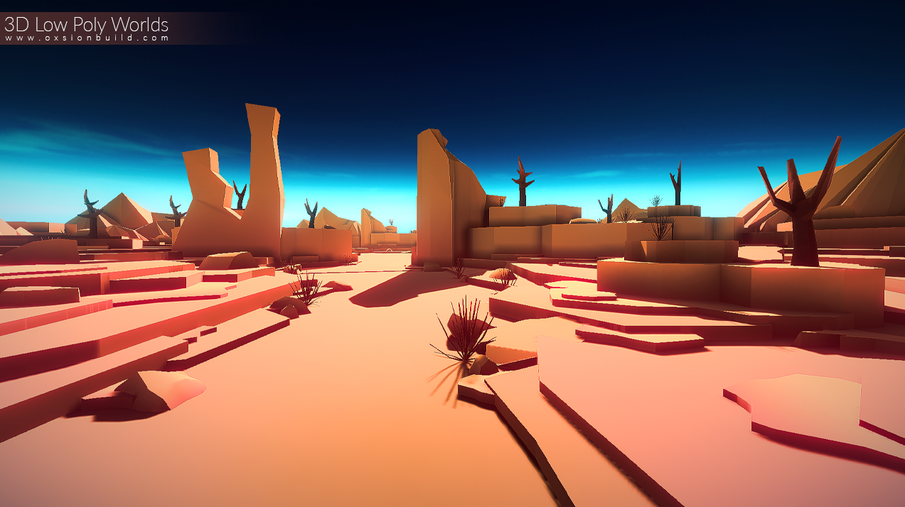 3D Low Poly Worlds, Unity, Unity Asset Store, Game assets, Game resources for Unity