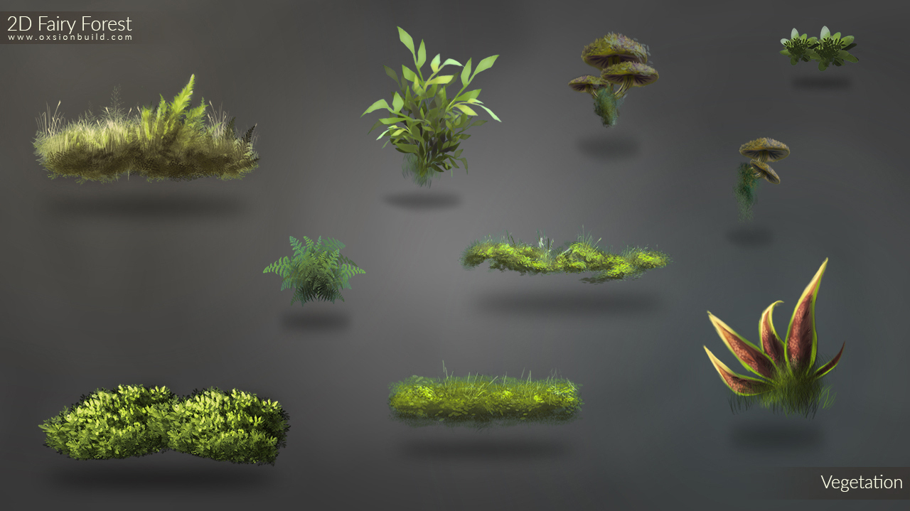 2D Fairy Forest, Unity, Unity Asset Store, Game assets, Game resources for Unity