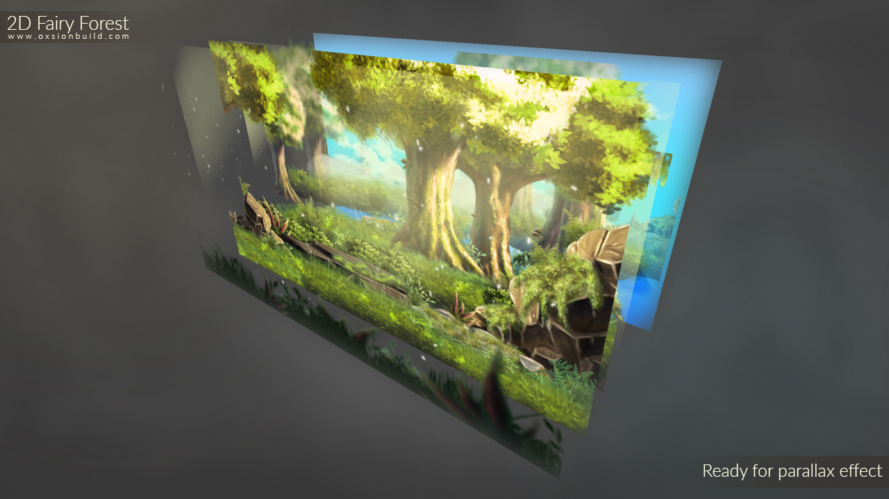 2D Fairy Forest, Unity, Unity Asset Store, Game assets, Game resources for Unity
