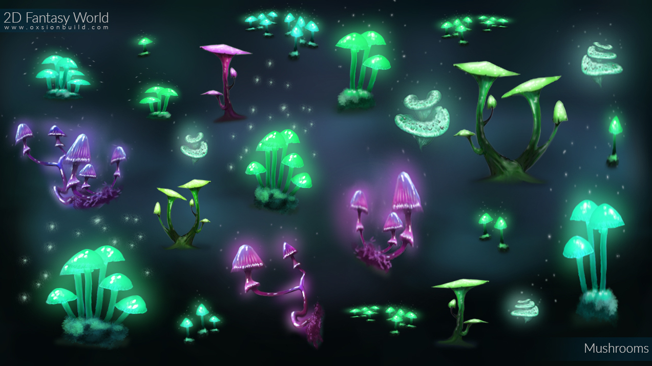 2D Fantasy World, Unity, Unity Asset Store, Game assets, Game resources for Unity