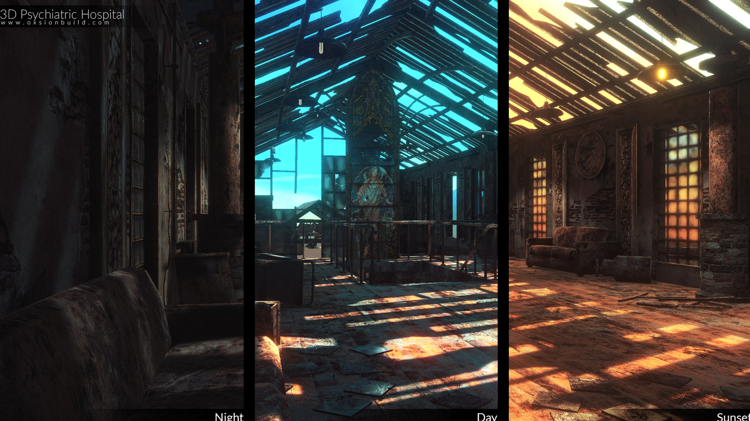 3D Psychiatric Hospital, Unity, Unity Asset Store, Game assets, Game resources for Unity