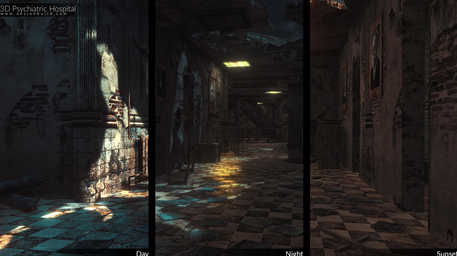 3D Psychiatric Hospital, Unity, Unity Asset Store, Game assets, Game resources for Unity