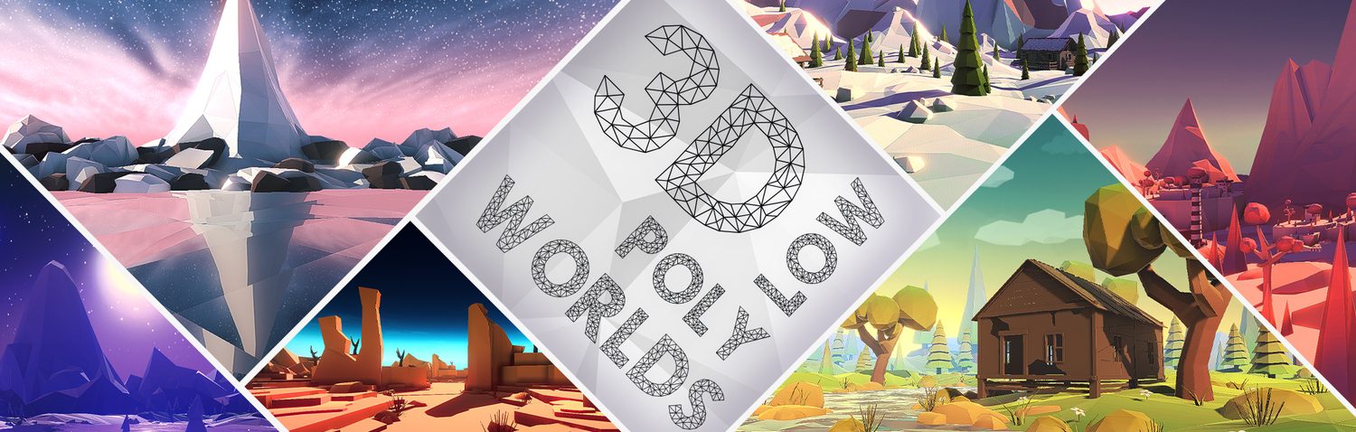 3D Low Poly Worlds, Unity, Unity Asset Store, Game assets, Game resources for Unity