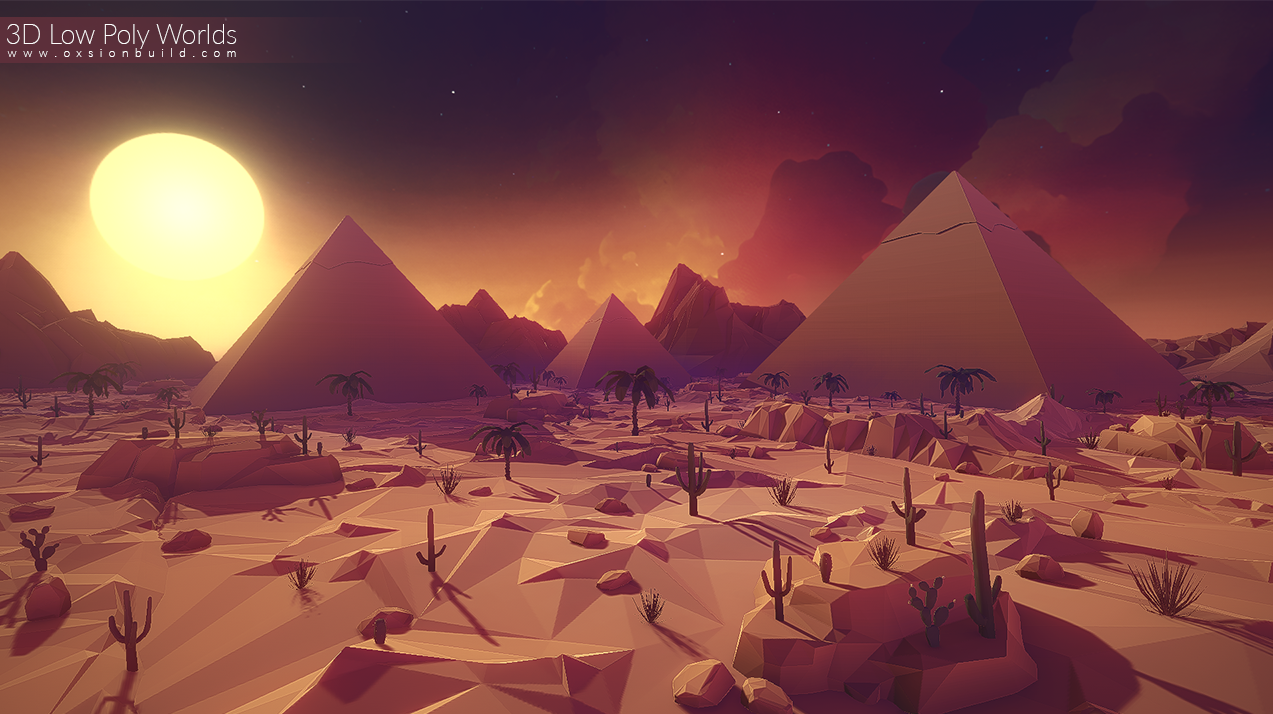 3D Low Poly Worlds, Unity, Unity Asset Store, Game assets, Game resources for Unity