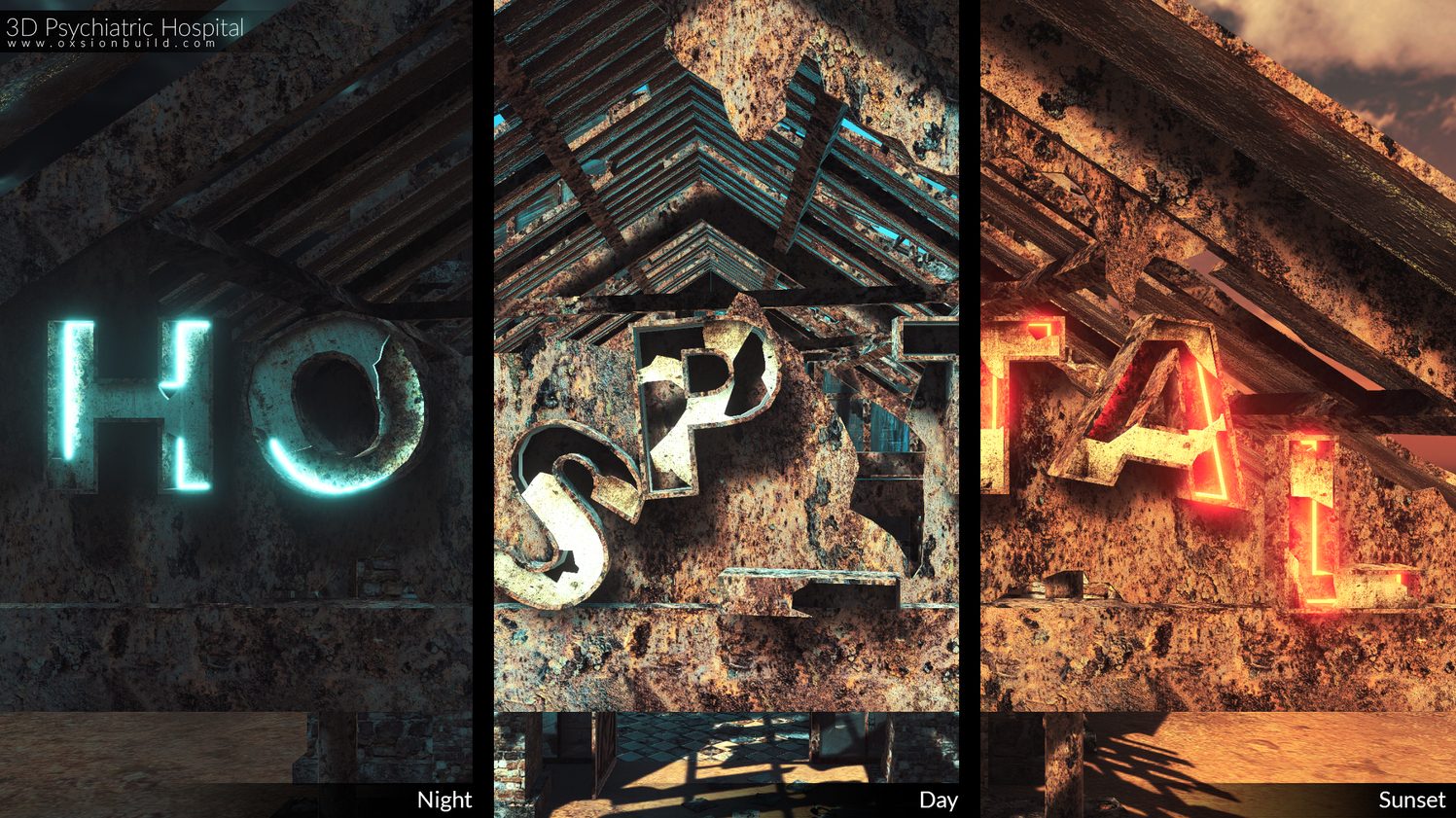 3D Psychiatric Hospital, Unity, Unity Asset Store, Game assets, Game resources for Unity