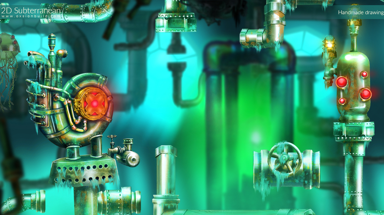 2D Subterranean, Unity, Unity Asset Store, Game assets, Game resources for Unity