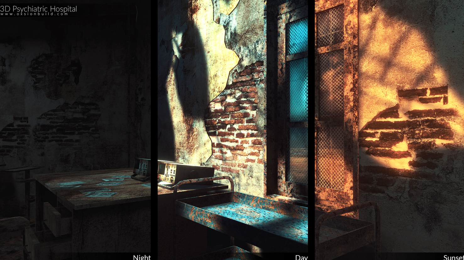 3D Psychiatric Hospital, Unity, Unity Asset Store, Game assets, Game resources for Unity